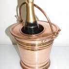 Sektk&uuml;hler, Champagner K&uuml;hler, Kupfer, Handarbeit, ca. 1910, champagne bucket