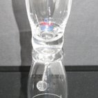 Schnapsglas, Trinkglas mit Klingel, Handarbeit, Frigo Bad Soden, Alois Frigo, shot glass, bell