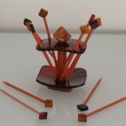Bowlenspie&szlig;e, Bakelit, 50er Jahre, VTG, Bakelite Bar Ware, BAKELITE cocktail PARTY picks