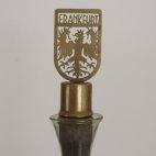 Flaschenverschluss, Frankfurt, Handarbeit, Messing,  Bottle Stopper, brass, handwork, handcraft