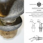 Ausgießer, Zinn, Patent von Friedrich Turck - 1892 - Vintage Pourer - pewter 1892