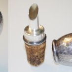 Flaschenausgießer 800er Silber, ca. 1930 - silver pourer