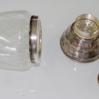 Cocktail Shaker Kristallglas mit Wellenschliff, ca. 1930