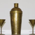 Cocktail Shaker, ca. 1880 - 1900, Bronze, Handarbeit, Cocktailschalen, UNVERK&Auml;UFLICH