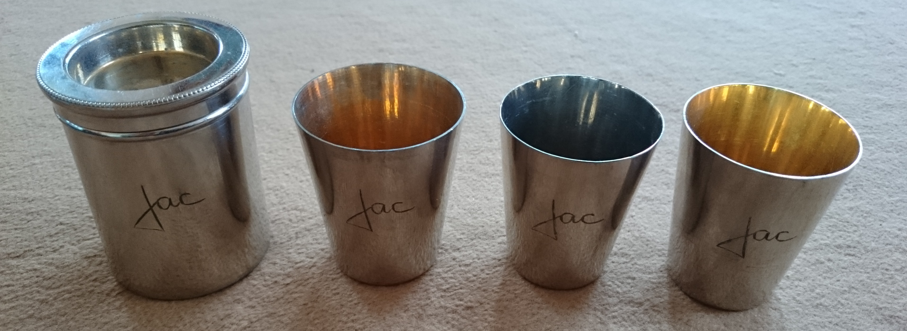 Travel Cocktail Shaker Set, cups, Germany Travel Cocktail Shaker Set, cups, Germany